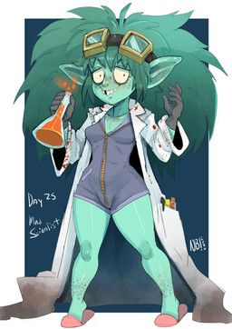 nerdbayne, 5_fingers, big_hair, blood, blood_on_clothing