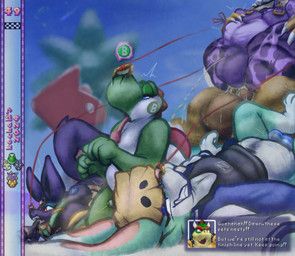 bowser, fan_character, min_(kochapatsu), pansol_(kochapatsu), ruins_style_lucario