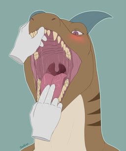 sebastian_(angels_with_scaly_wings), angels_with_scaly_wings, drgn_gold, blush, disembodied_hand