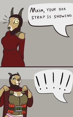 bra_strap_showing_(meme), mister_ice_rat, 2_horns, 4_fingers, anthro