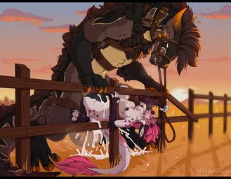jaeger_(lewddragons), toxic_candy, mythology, korka, abdominal_bulge