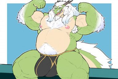 raddy, mythology, radonryu, anthro, arm_hair