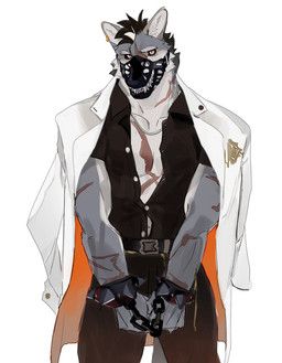 seatohao, anthro, arm_scar, belt, belt_buckle