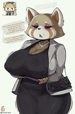 retsuko's_mother, aggretsuko, sanrio, pyroxtra, ailurid