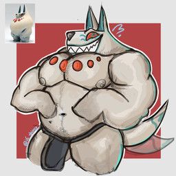 museum_wookada, i6_shirox, afterimage, anthro, arm_hair