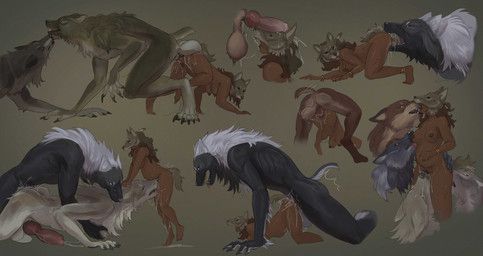 mythology, creepy_gun, abdominal_bulge, animal_genitalia, animal_penis