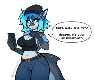 erika_(ambris), bra_strap_showing_(meme), ambris, 5_fingers, anthro