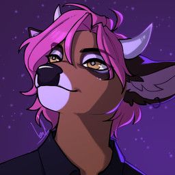 brg9u, 2_horns, anthro, artiodactyl, black_clothing