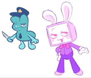 cheslav_(clockstops3am), vee-ster_bunny_vee, vee_(dandy's_world), blushcrunch_studio, dandy's_world