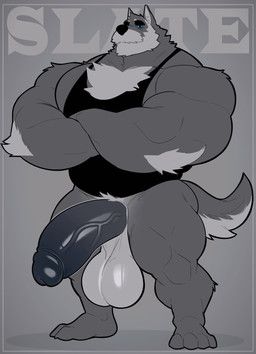 milkblend, anthro, arm_tuft, aroused, aroused_male