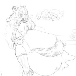 femme_soule, pukey_goddess_shot_trick, wasabiart, after_vore, animal_ears