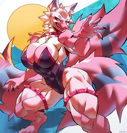 whymete, abs, anthro, arm_tuft, biceps
