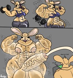 isabel_(ishitmypants), ishitmypants, 2_panel_comic, abs, anthro