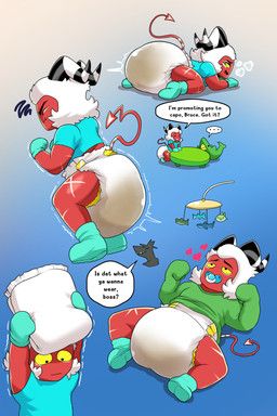 crimson_(helluva_boss), hellaverse, helluva_boss, coqodraws, ageplay