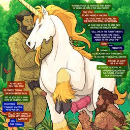 mythology, quasarbearcat, 1_horn, animal_genitalia, animal_penis