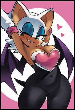 rouge_the_bat, sega, sonic_the_hedgehog_(series), johnjohnjohnny, anthro