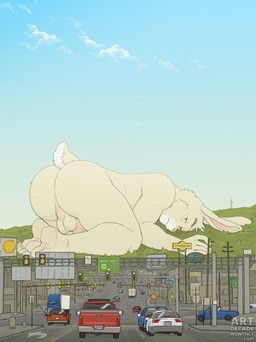 artdecade, amazing_background, ambient_bird, anthro, backsack