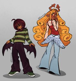 kris_dreemurr, noelle_holiday, deltarune, undertale_(series), remynisce