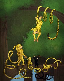 bibi_(marsupilami), bibu_(marsupilami), bobo_(marsupilami), marsupilami_(character), marsupilamie