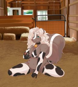 skunkmom_(skunkmom), bunny_krasni, 8_nipples, animal_print, animal_print_thigh_highs