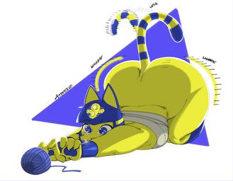 ankha_(animal_crossing), animal_crossing, nintendo, atotekio, anthro