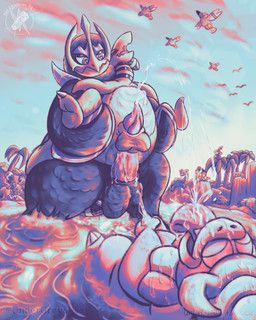nintendo, pokemon, undergreysnest, ampharos, anal