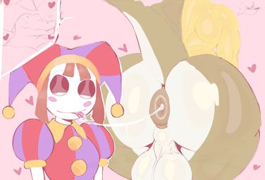 gummigoo_(tadc), pomni_(tadc), glitch_productions, the_amazing_digital_circus, freeposers_(artist)