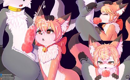 nia_(senz), sean_(senz), senz, ambiguous_gender, animal_genitalia
