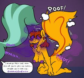 lilacthekittyfox, anthro, breasts, butt, duo