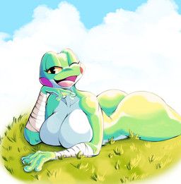 grefina_(noirchaton4), noirchaton4, 4_fingers, amphibian, anthro