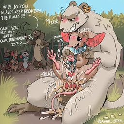asmallotter, after_sex, anal_orgasm, anthro, asking_another