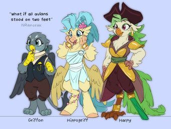 captain_celaeno_(mlp), gabby_(mlp), princess_skystar_(mlp), european_mythology, friendship_is_magic
