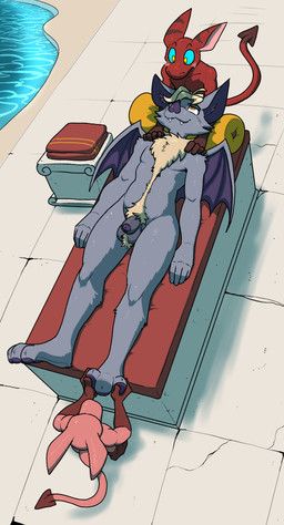 60percentscalie, 3_toes, 5_fingers, anthro, balls