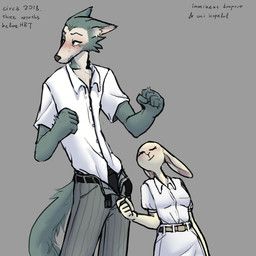 haru_(beastars), legoshi_(beastars), beastars, thecore34, anthro