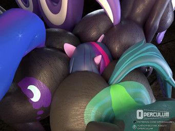 nightmare_moon_(mlp), nightmare_rarity_(idw), queen_chrysalis_(mlp), twilight_sparkle_(mlp), friendship_is_magic