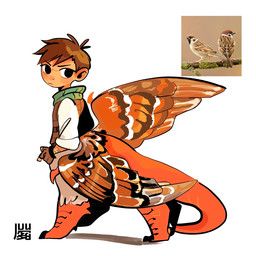 chilchuck_tims, delicious_in_dungeon, bxnke, alternate_species, avian