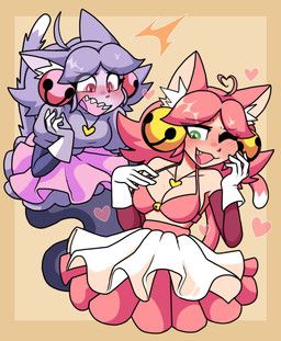 irritable_ghost_(deltarune), mad_mew_mew, mew_mew_(undertale), pink_(deltarune), deltarune