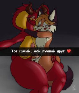 kai_(fox_xofix), anthro, balls, big_breasts, blep