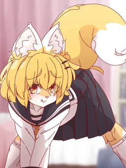 aogitsune_jitto, accessory, all_fours, anthro, asian_clothing