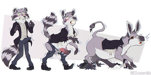 okietheraccoon, mkiiiconvertible, 5_fingers, all_fours, animal_genitalia