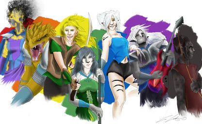 feyor_the_eladrin, gwind_the_genasi, hansi_the_drow, heskan_the_dragonborn, holt_the_razorclaw