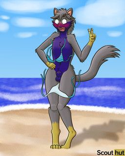 scout_the_cat_(character), scoutthecat02, accident, accidental_exposure, animal_genitalia