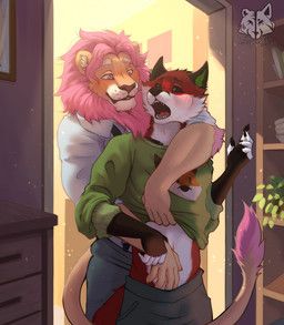 albert_(pinkgoofball), victor_johansen, floop_mellow, anthro, black_sclera