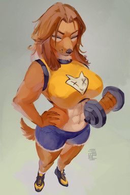 buffy_(sumamiarts), swiwwel, 5_fingers, abs, anthro