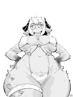 miregeist, anthro, artiodactyl, big_breasts, bikini