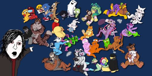 alfred_alfer, alien_(fact_attack_adventures), angel_dust, black_sapphire_cookie, brian_griffin