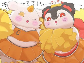 anoko_(chiikawa), background_character, siren_(chiikawa), chiikawa, chikuwaburo