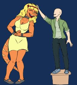 anon_(snoot_game), heather_(snoot_game), cavemanon_studios, snoot_game, prometheuzone