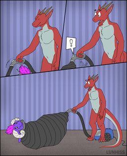 european_mythology, mythology, lunhiss, accidental_vore, air_hose