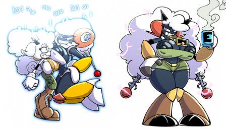 lanolin_the_sheep_(sonic), sheep_man, capcom, idw_publishing, mega_man_(series)